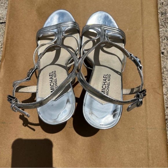 Michael Kors Michael Ankle Strap Platform Wedge Sandals - Picture 8 of 11